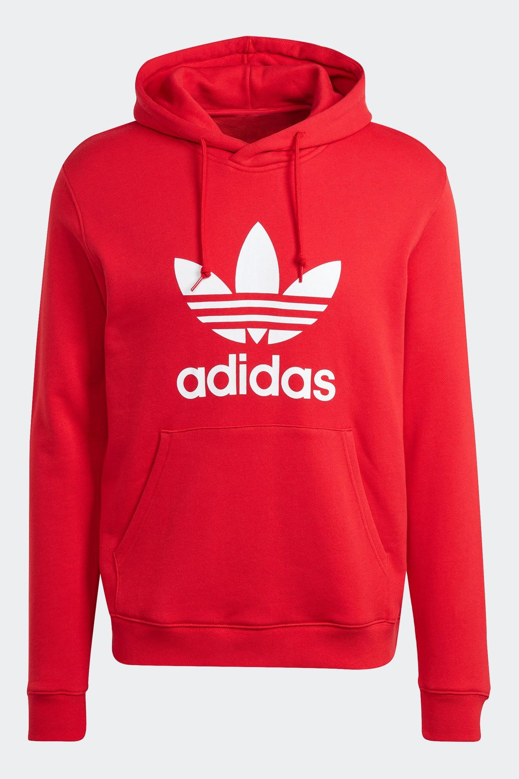 Buy adidas Originals Red 100 Cotton Adicolor Classics Trefoil Hoodie from the Next UK online shop
