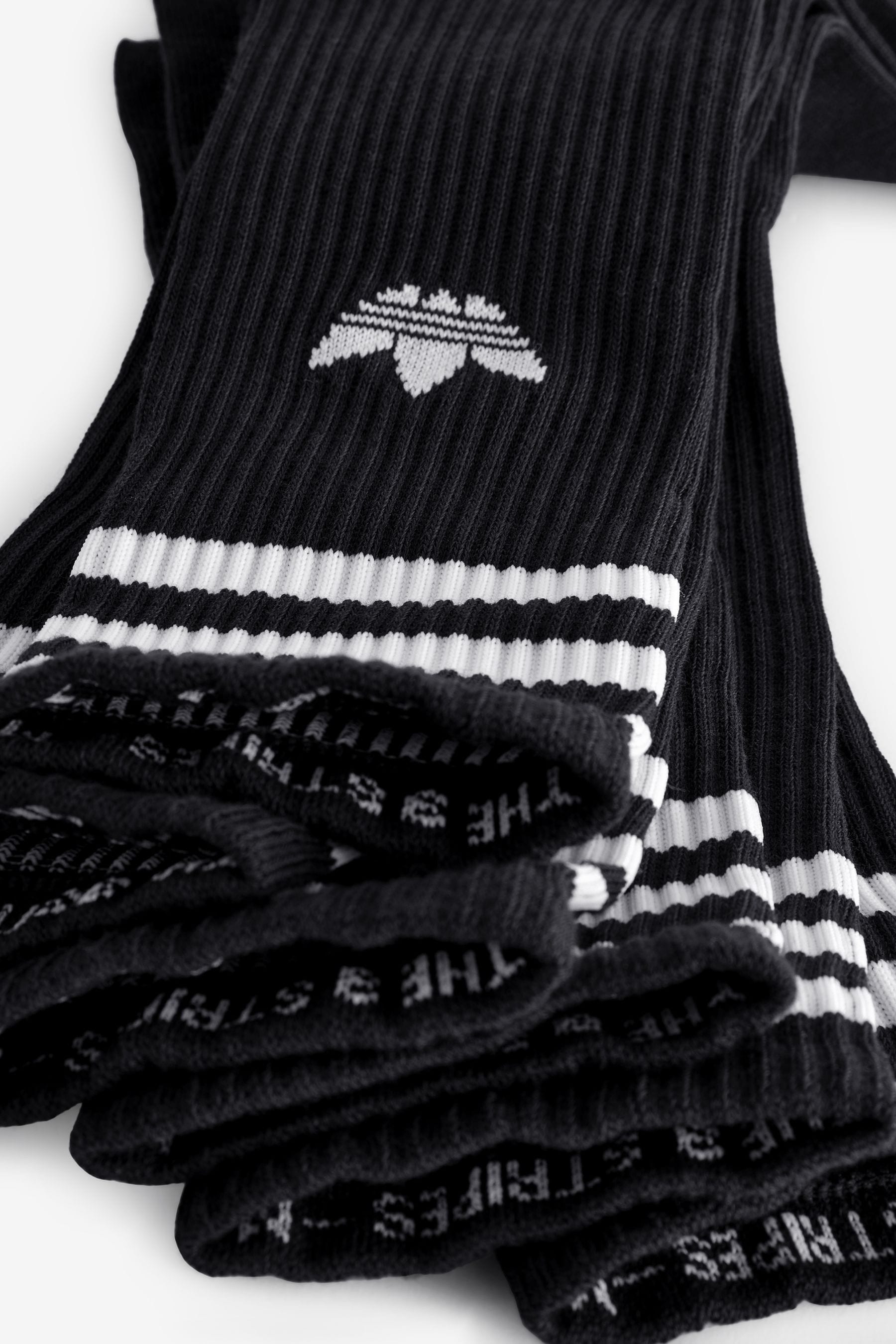 Buy adidas Originals Black Solid Crew Socks 3 Pack from the Next UK online shop