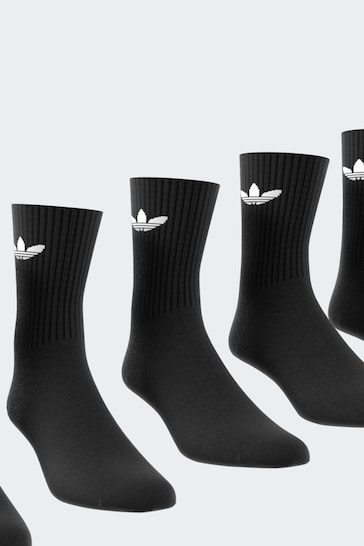 adidas Black TRE CRW Socks 6PP