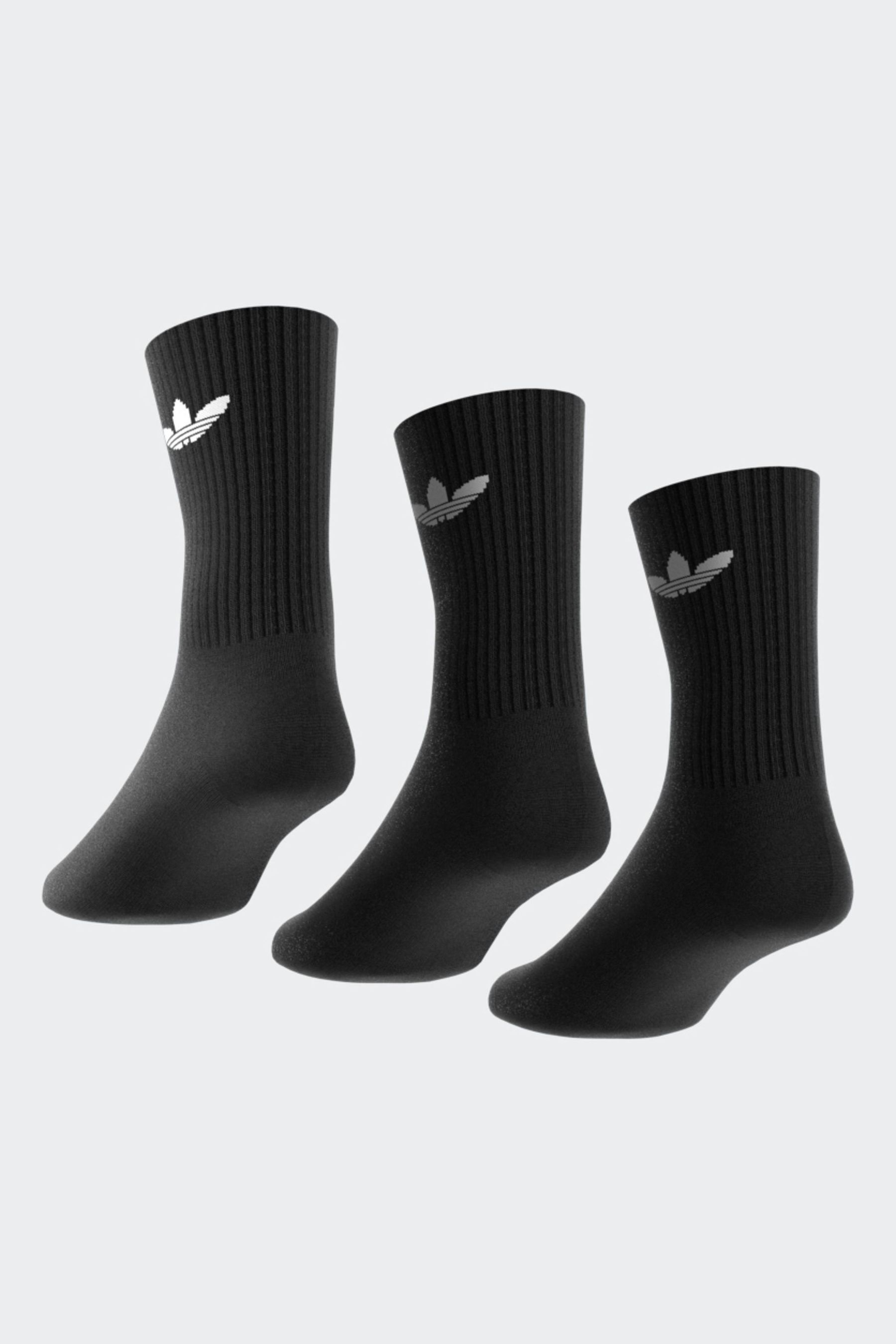 Buy adidas Originals Black Cushion Crew Socks 3 Pack from the Next UK online shop