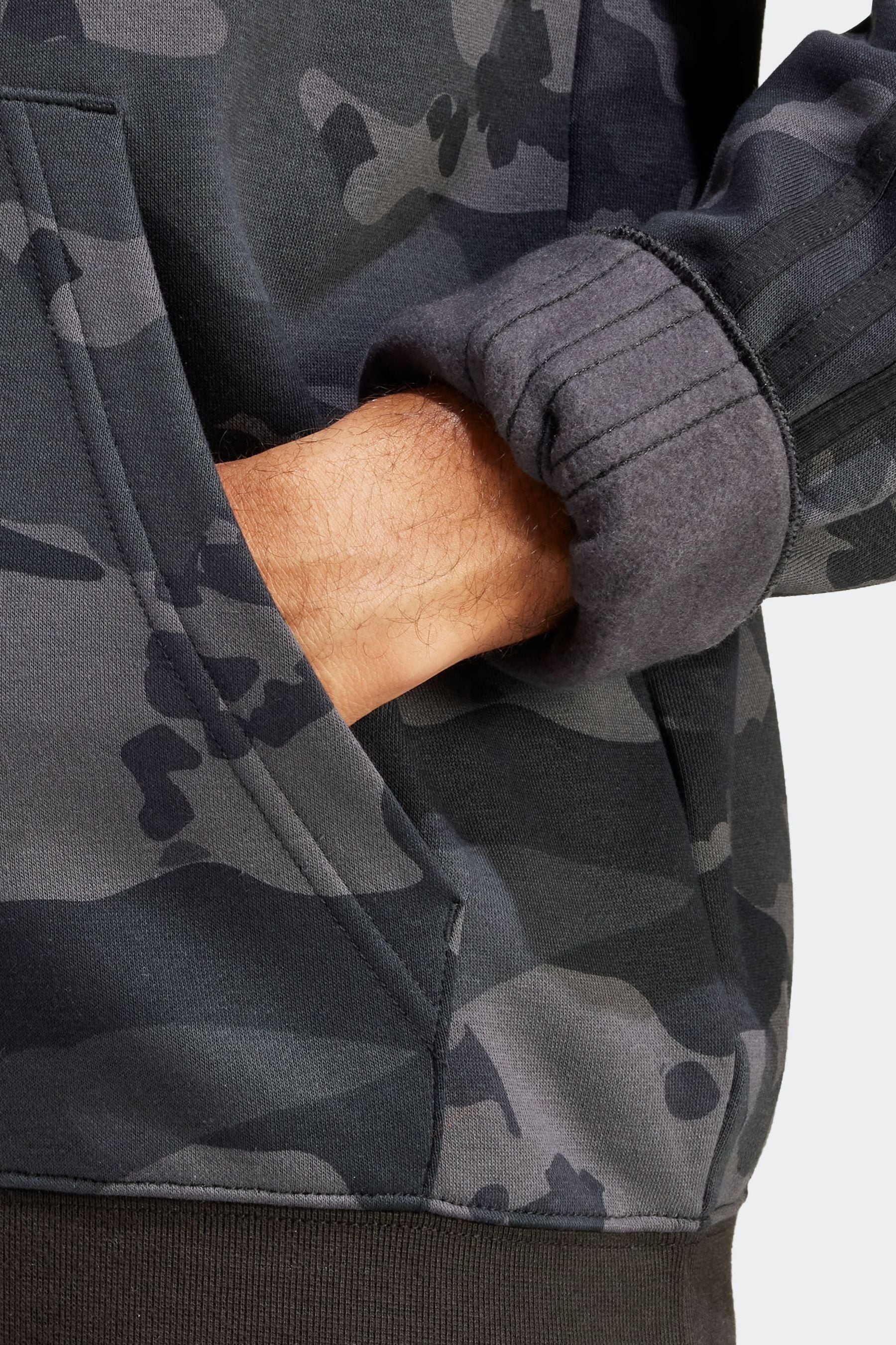 Adidas camo hoodie grey sales