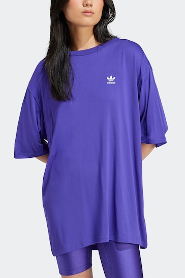 Purple adidas original Treefoil T-Shirt