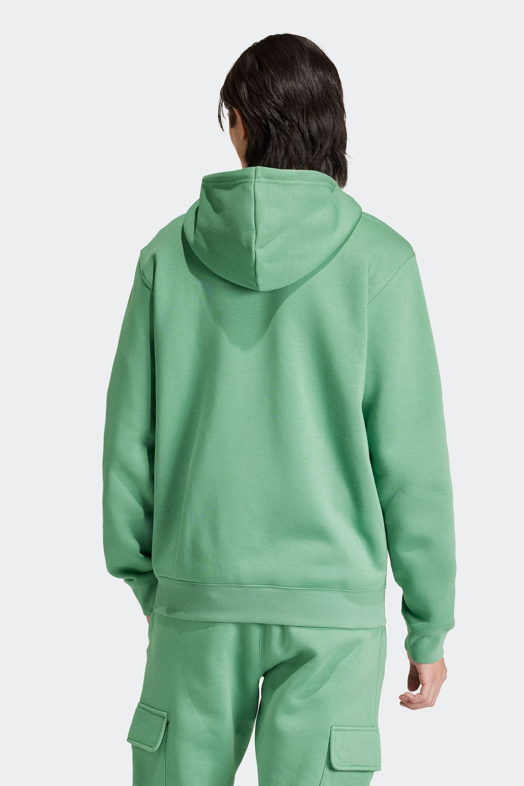 Buy adidas Originals Green Trefoil Essentials Full Zip Hoodie from the Next UK online shop