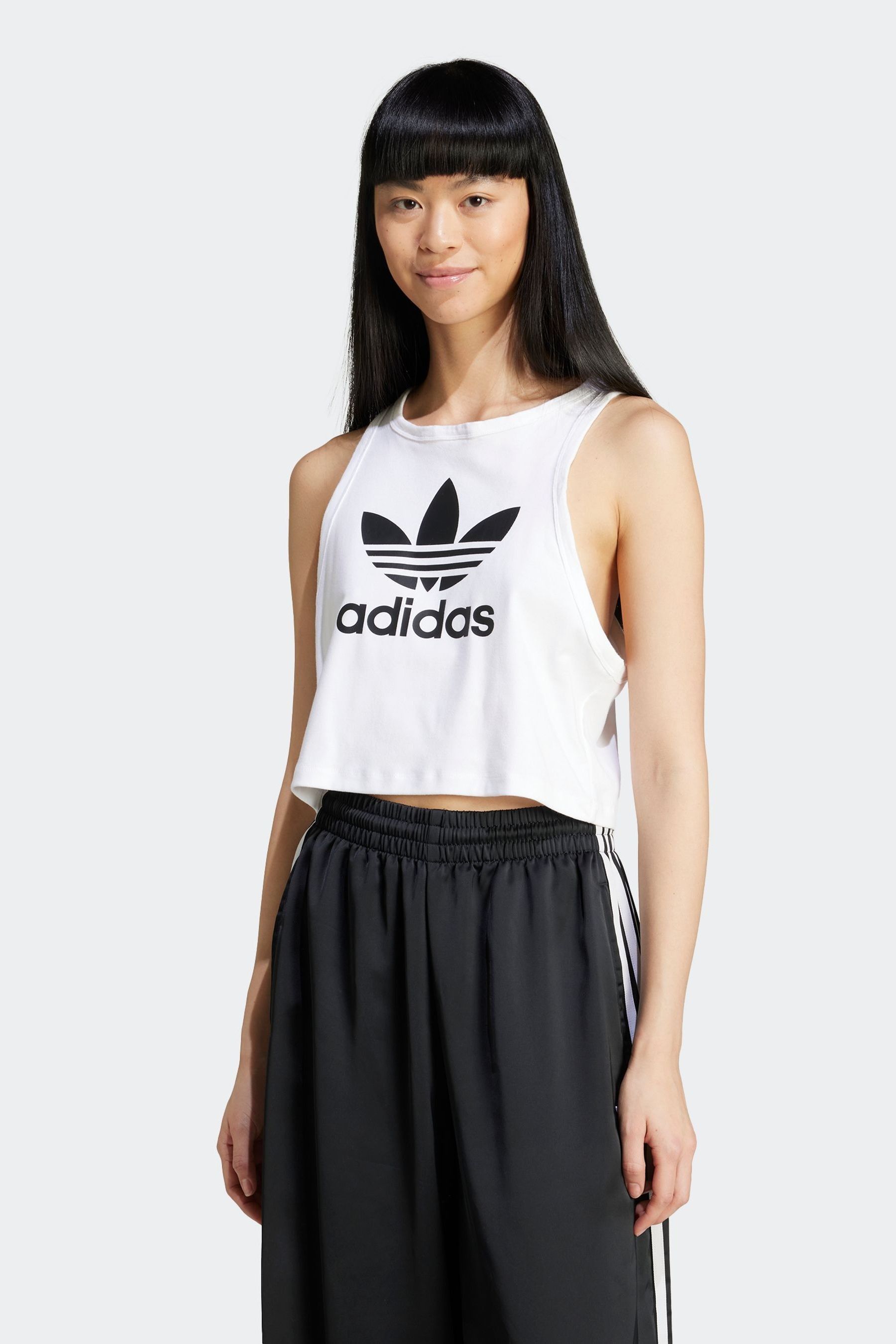 Buy adidas Originals Trefoil Tank White Top from the Next UK