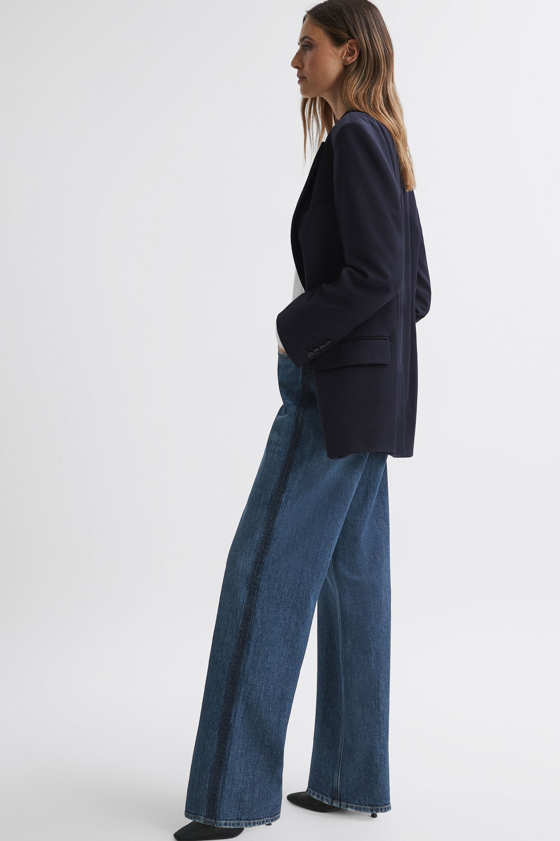 Next side cheap stripe jeans