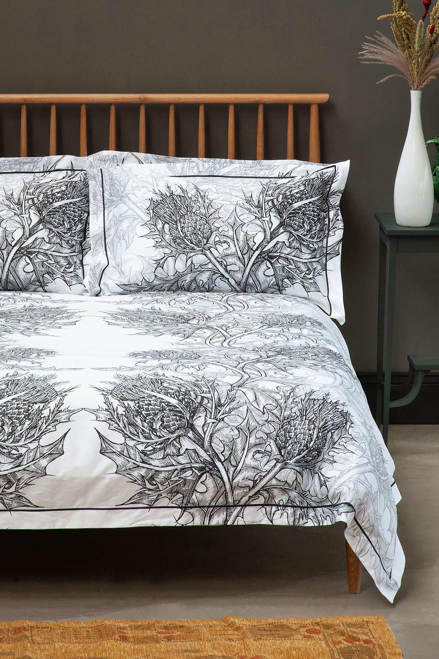 Grey patterned shop pillow cases
