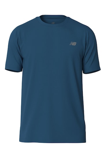 New Balance Blue Mens Run T-Shirt