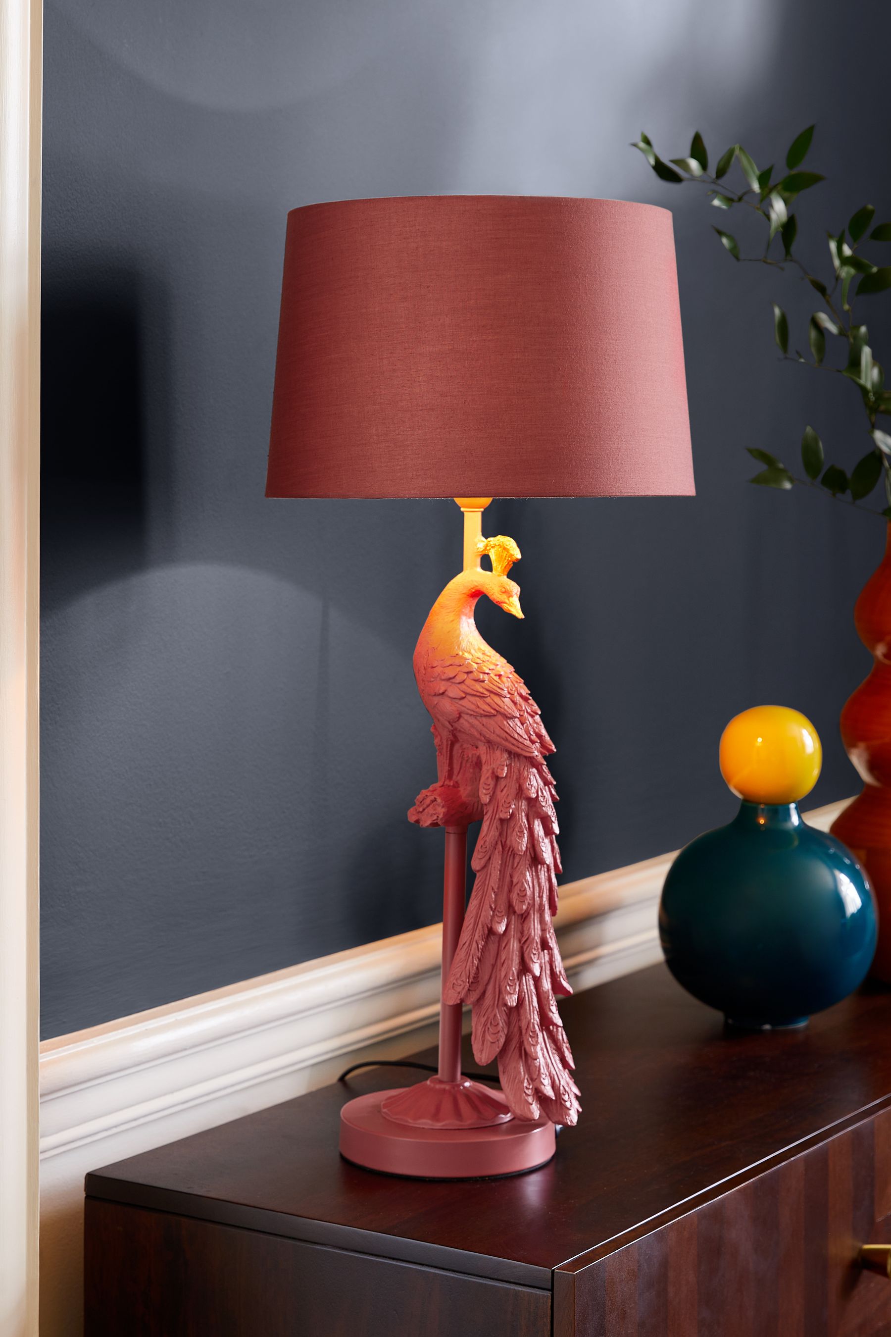 Next peacock floor clearance lamp