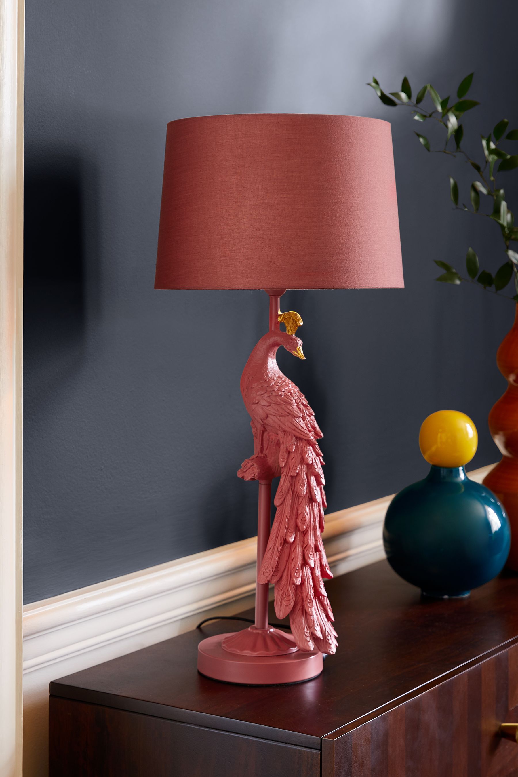 Peacock lamp next hotsell