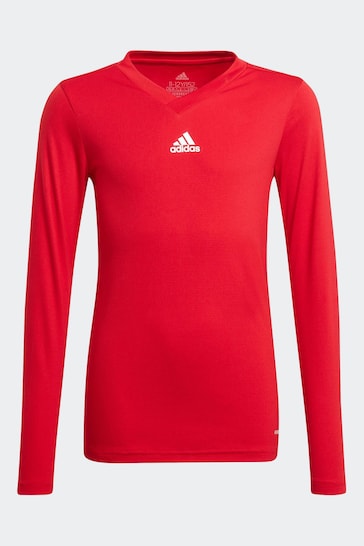 adidas Red Team Base T-Shirt
