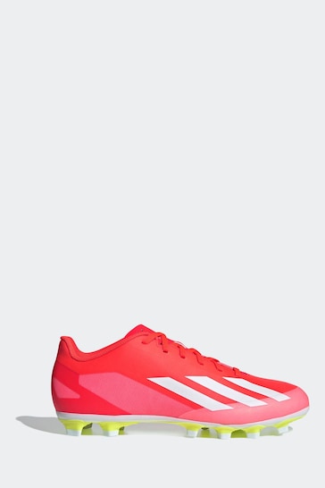 adidas Red/White Football X Crazyfast Club Flexible Ground Adult Boots