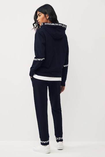 Emporio Armani EA7 Womens Extended Logo Overhead Hooded Tracksuit