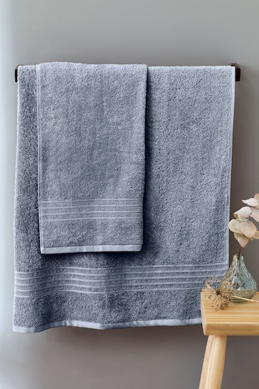 Blue 4 Piece 100% Cotton Towel Bale
