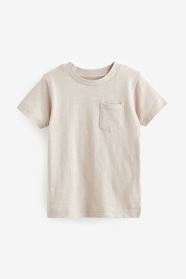 Cement Short Sleeve Plain T-Shirt (3mths-7yrs)