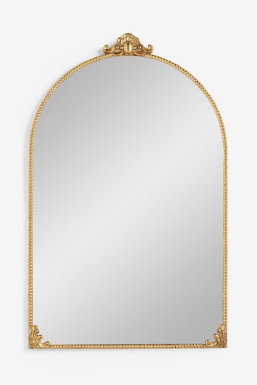 Shabby Chic Gold Elora Mantle Mirror