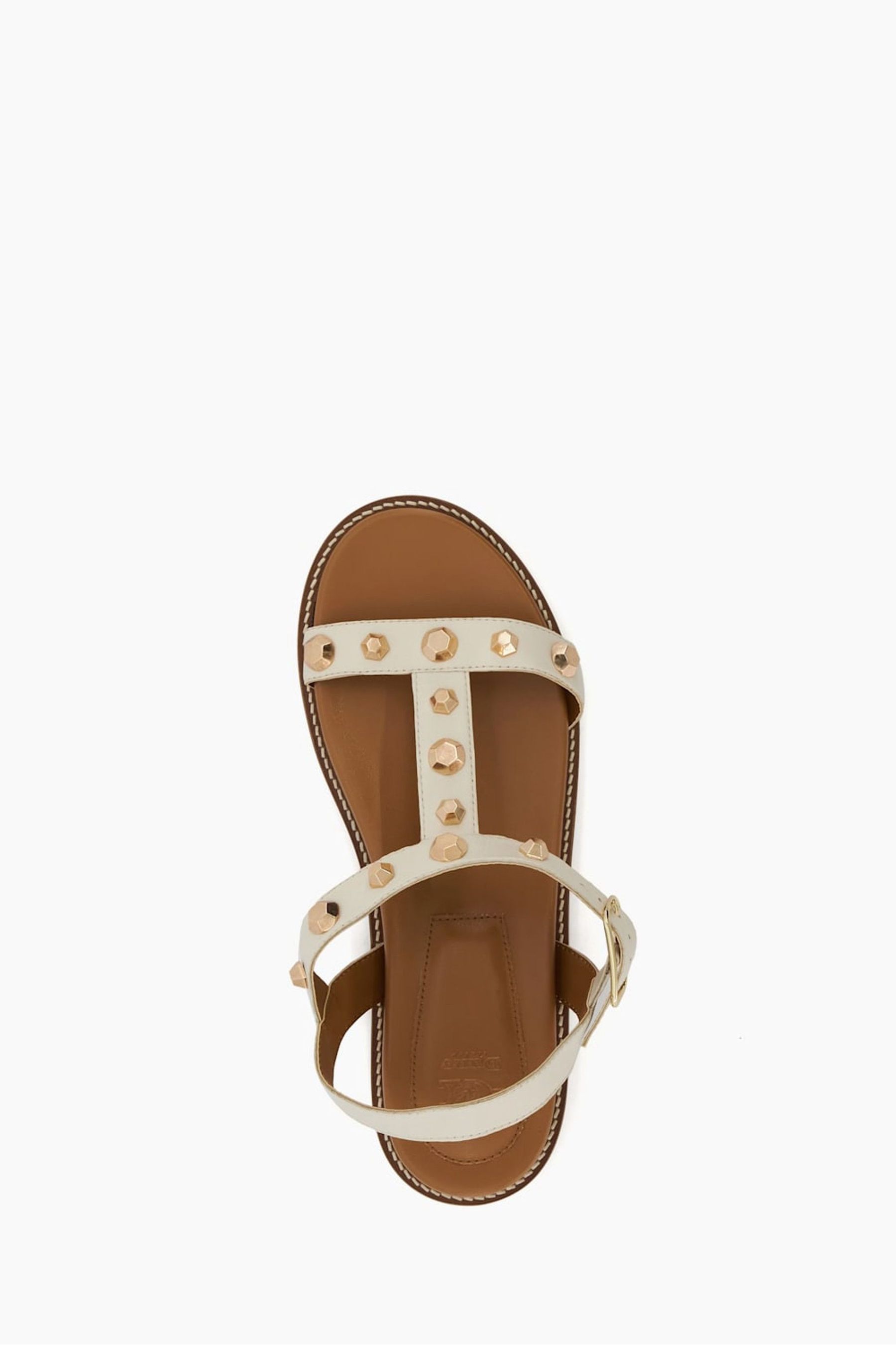 Studded t strap sandals top