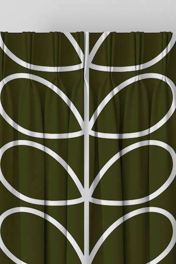 Orla Kiely Kelp Jumbo Linear Stem Made to Measure Curtains