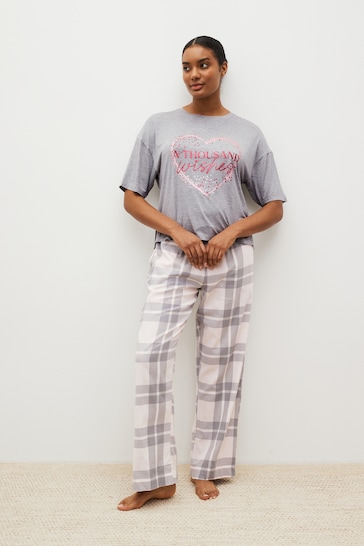 Bath & Body Works Jersey T-Shirt And Woven Pyjamas