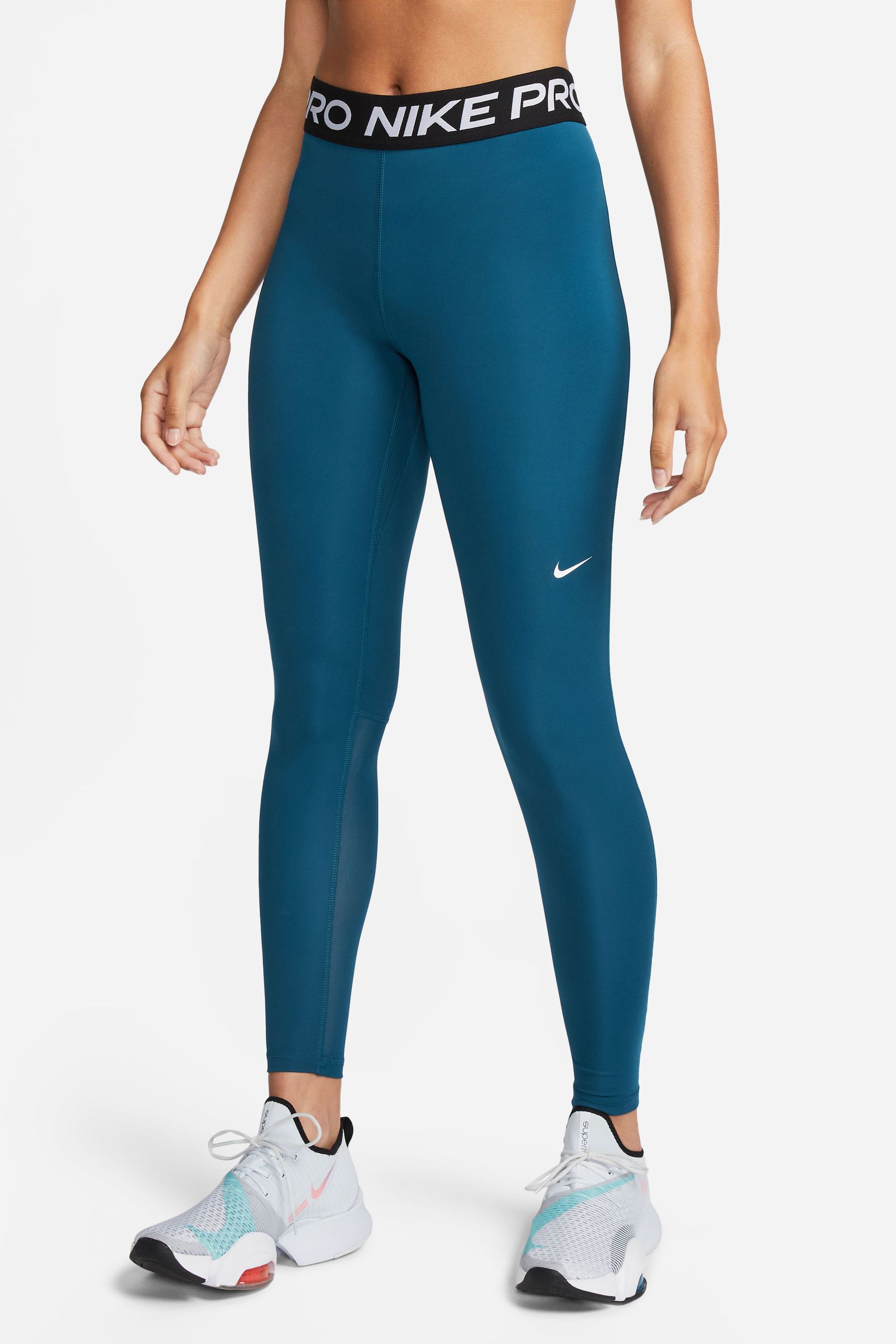 Buy Nike Blue Pro Mid Rise Leggings from the Next UK online shop