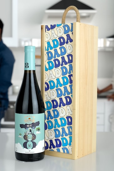 Le Bon Vin Dad Malbec, Wooden Boxed Wine Gift