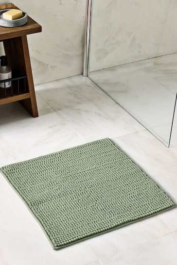 Sage Green Bobble Shower Bath Mat