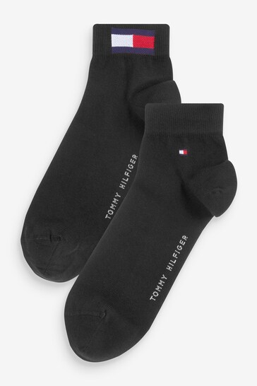 Tommy Hilfiger Mens Black Socks 2 Pack