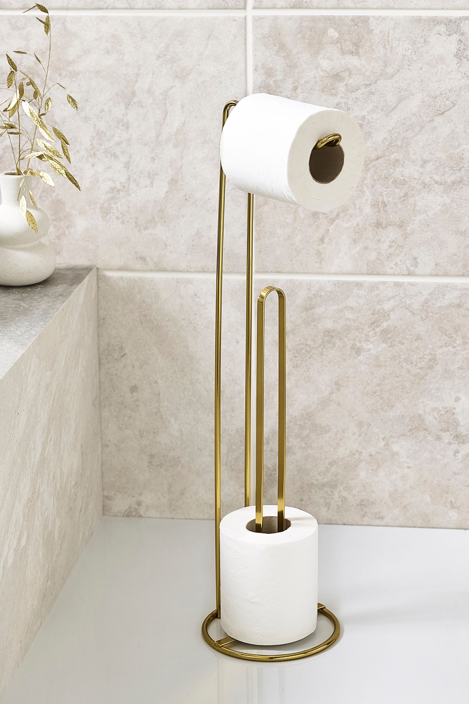 Gold toilet deals roll holder uk