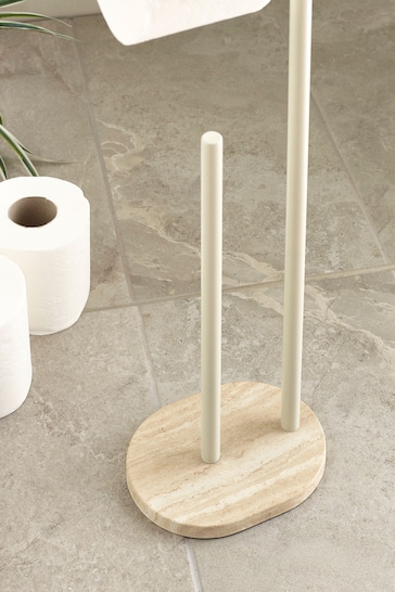 Natural Alina Floor Standing Toilet Roll Holder