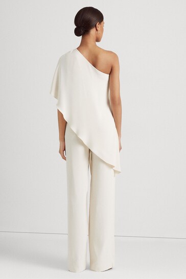 Lauren Ralph Lauren April Cape One Shoulder Jumpsuit