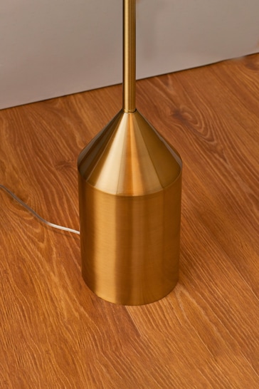 Gallery Home Antique Brass Barrie 1 Bulb Floor Lamp