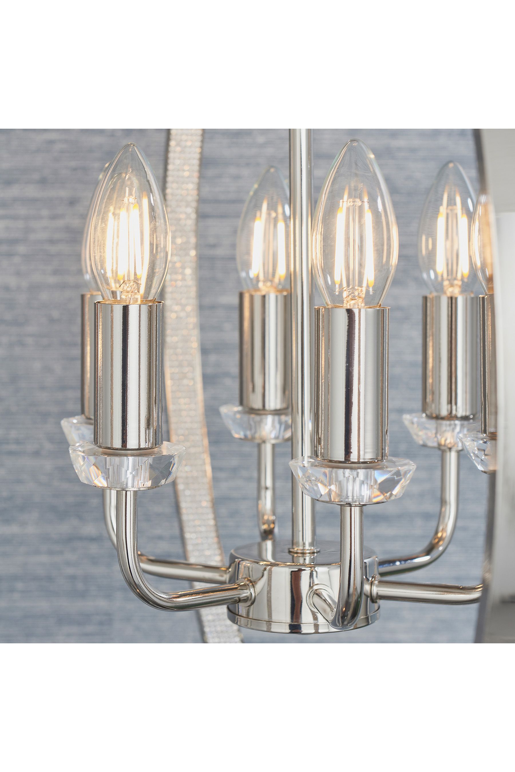 6 bulb vanity on sale light brushed nickel