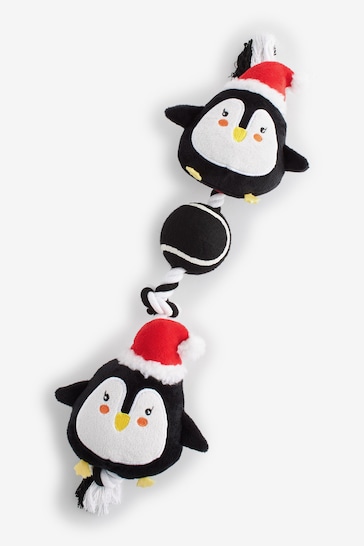 Christmas Penguin Rope and Ball Pet Toy