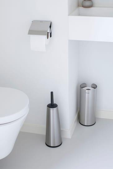 Brabantia Silver ReNew Toilet Roll Dispenser and Stand