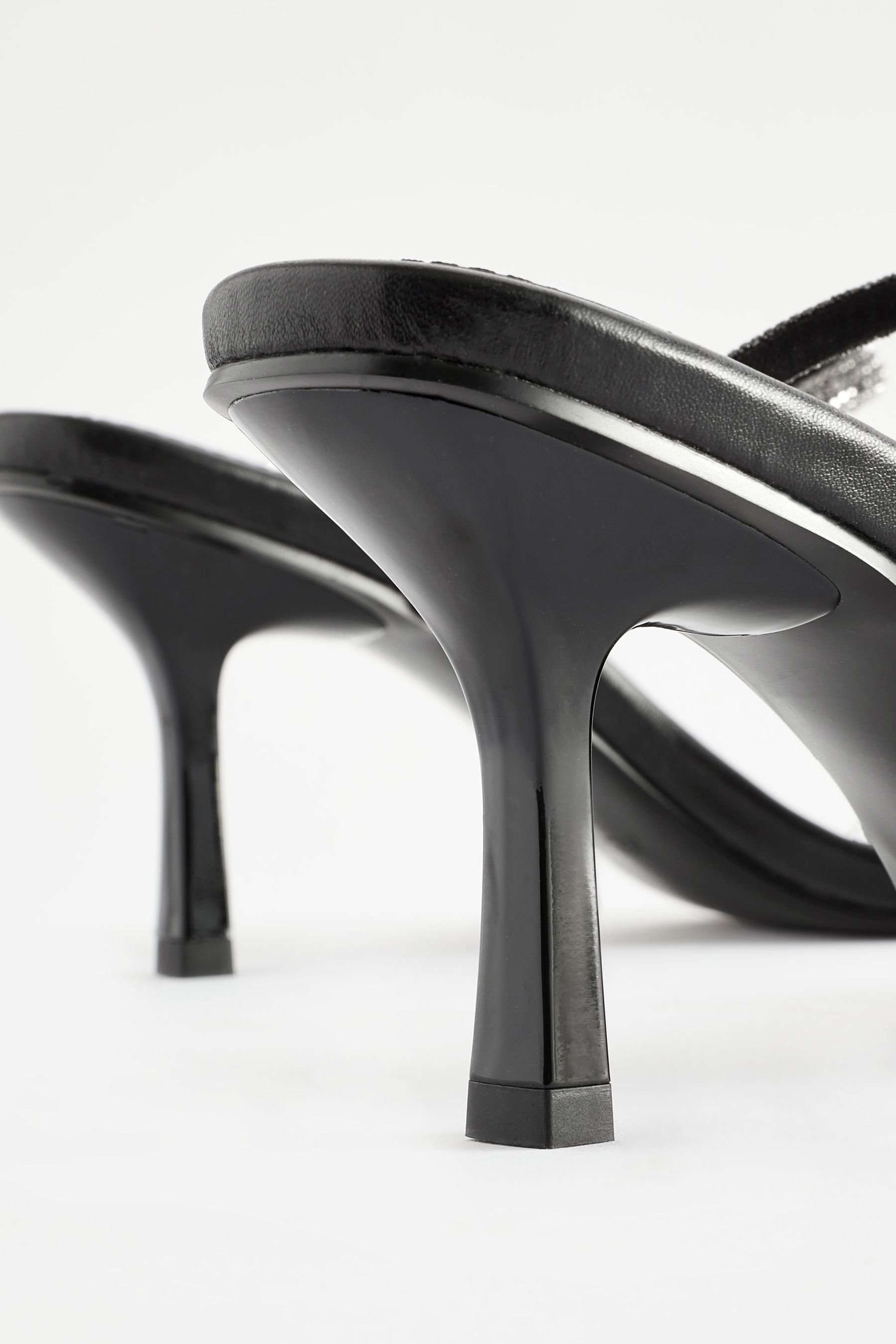 Black Forever Comfort Double Band Mules