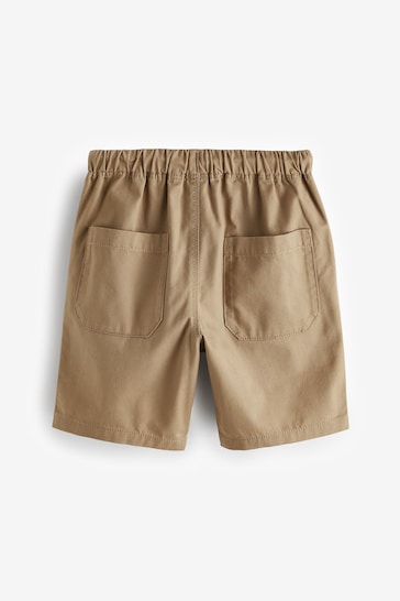 Navy Blue/Tan Brown/Khaki Green Pull-On Shorts 3 Pack (3-16yrs)