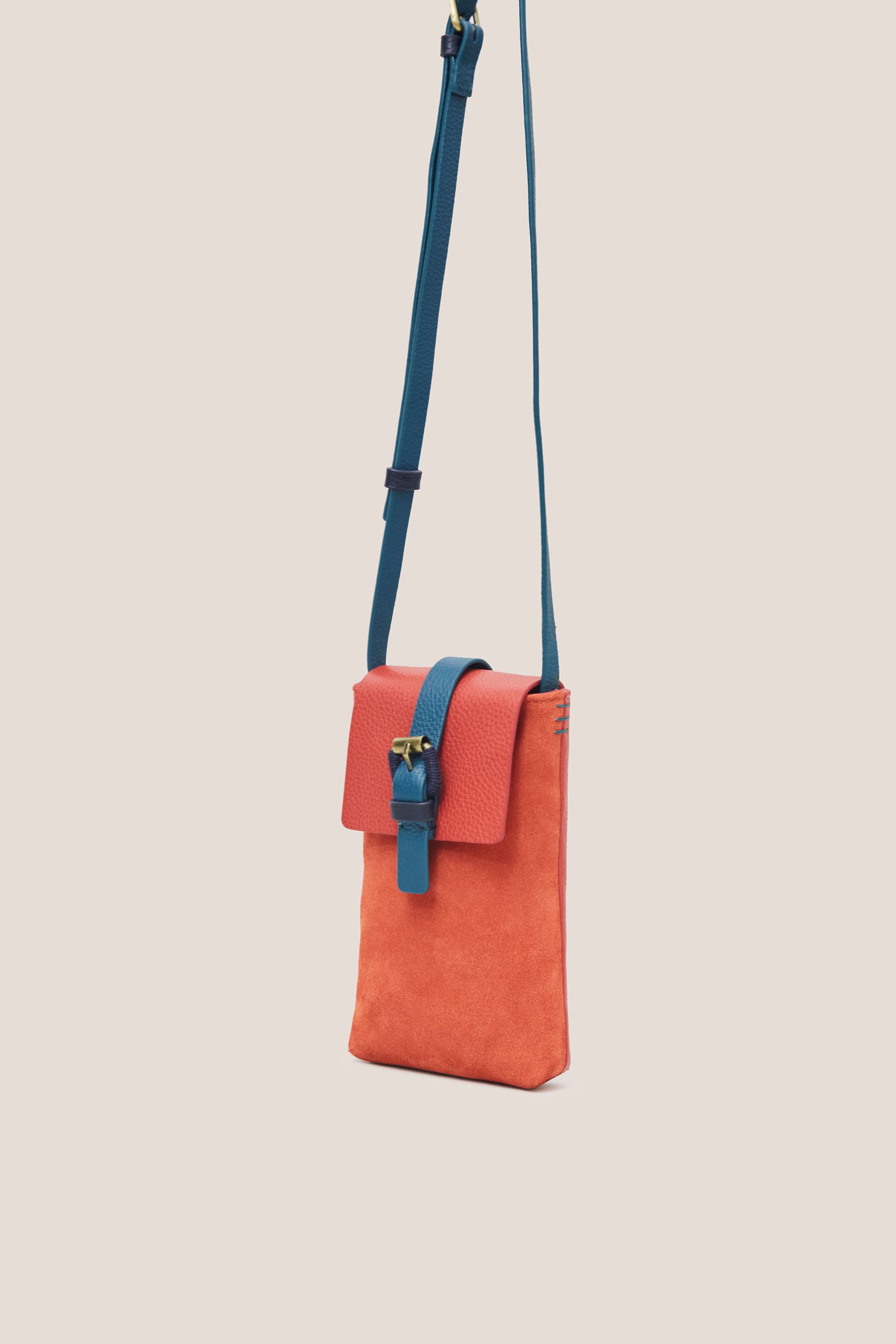 Buy White Stuff Clara Buckle Suede Phone Bag from the Next UK