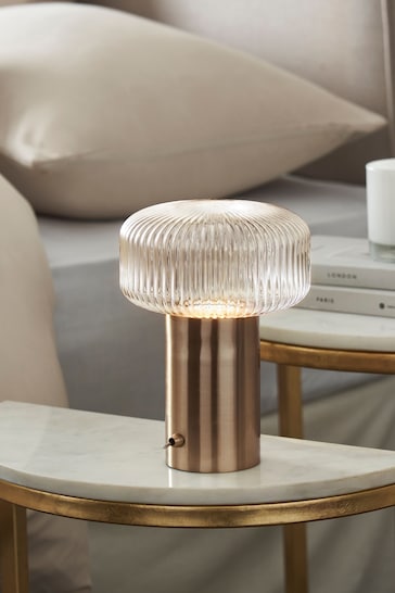 Clear Lexington Rechargeable Battery Operated Table Lamp