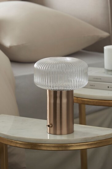 Clear Lexington Rechargeable Battery Operated Table Lamp