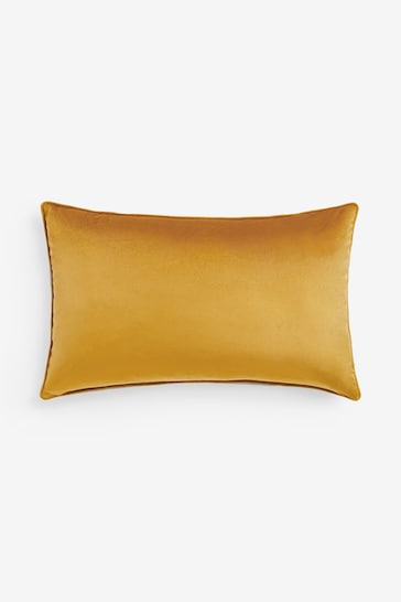 Ochre Yellow 40 x 59cm Matte Velvet Cushion