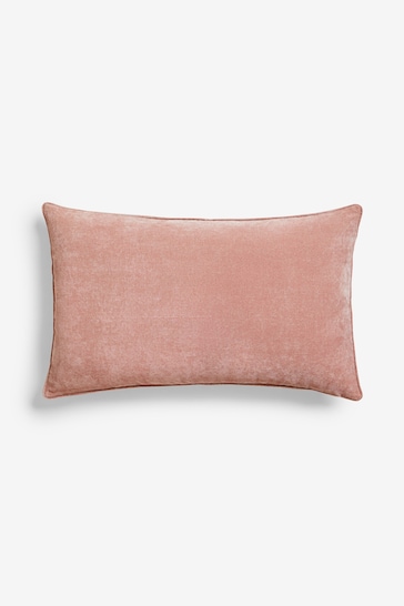 Blush Pink 40 x 59cm Soft Velour Cushion