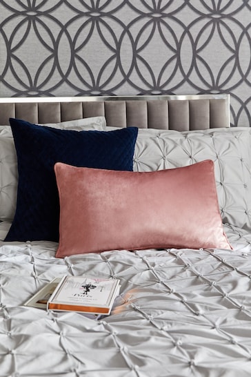 Blush Pink 40 x 59cm Matte Velvet Cushion