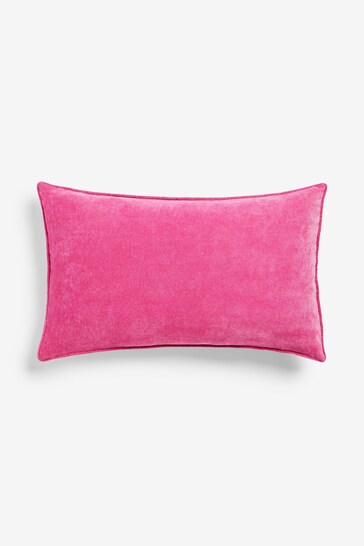 Fuchsia Pink 40 x 59cm Soft Velour Cushion