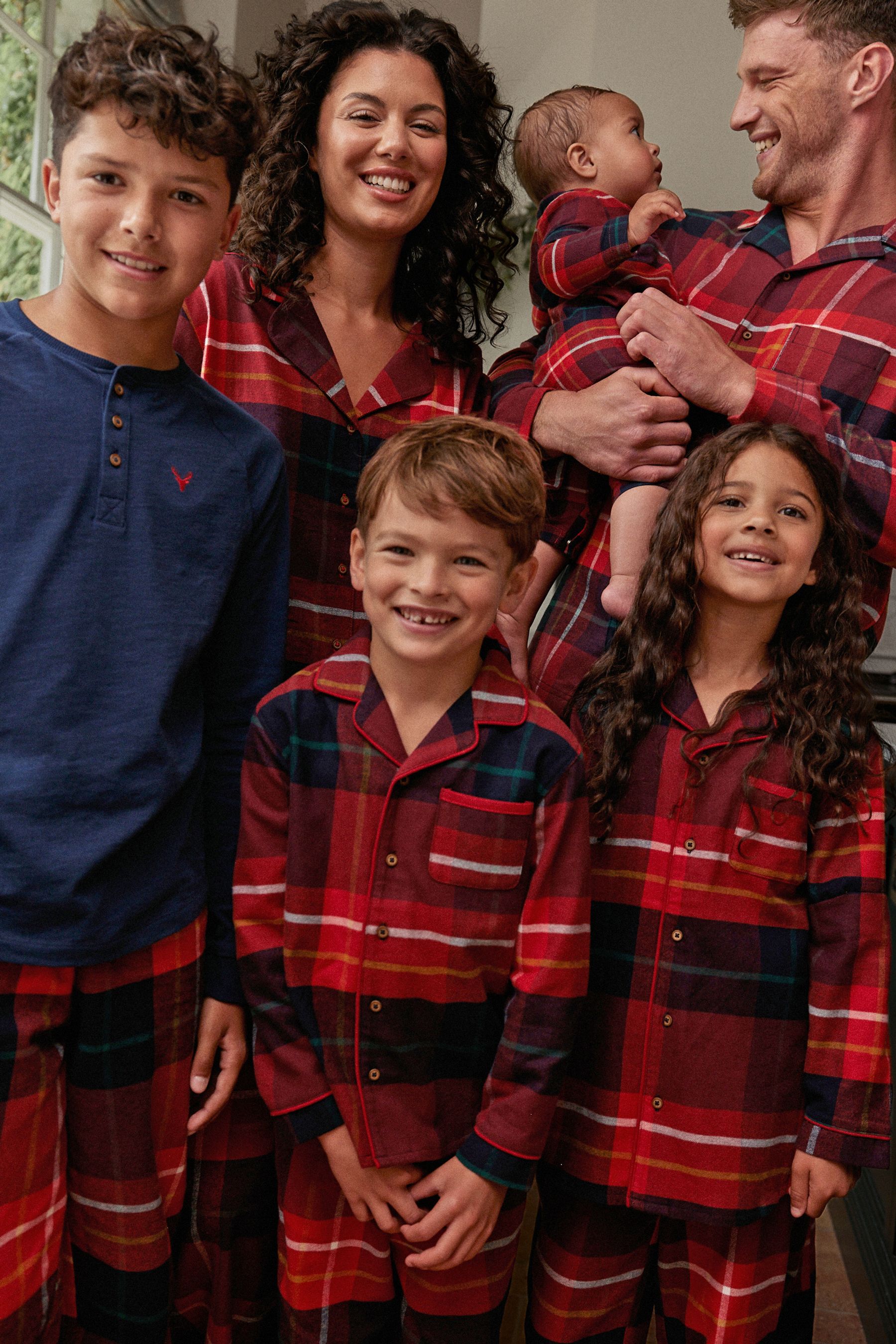 Red check family 2025 pyjamas