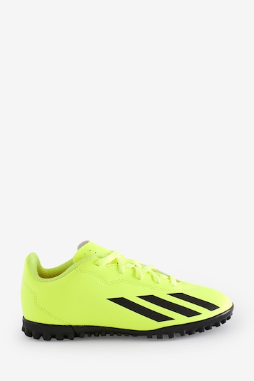 adidas Yellow Football X Crazyfast Club Turf Kids Boots