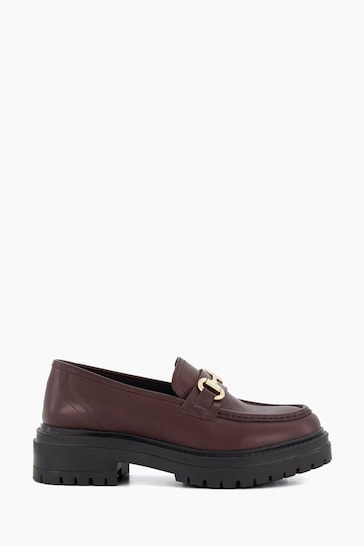 Dune London Red Gallagher Chunky Snaffle Trim L Shoes