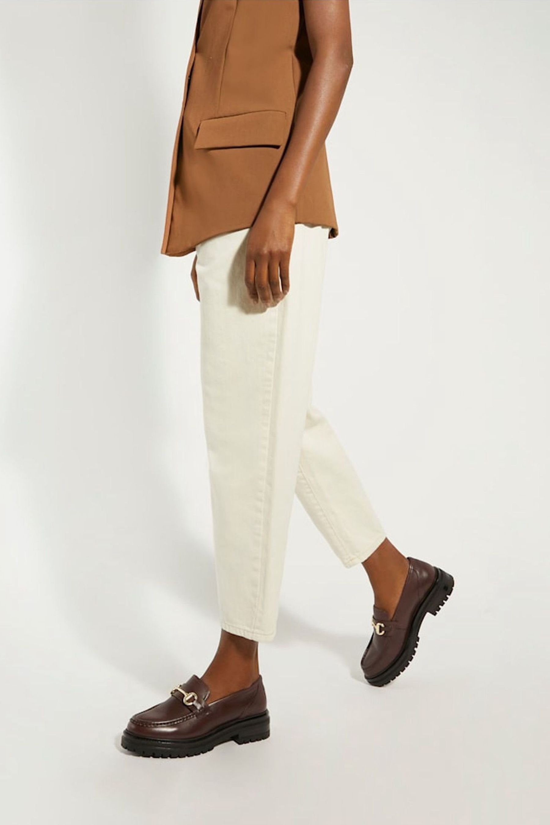 Dune red loafers online