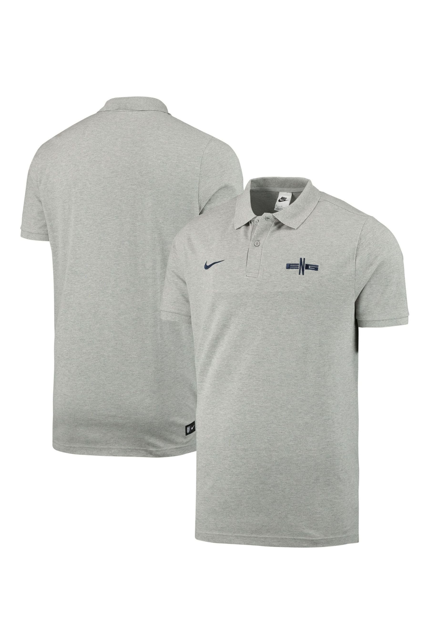 Nike grey shop polo shirt
