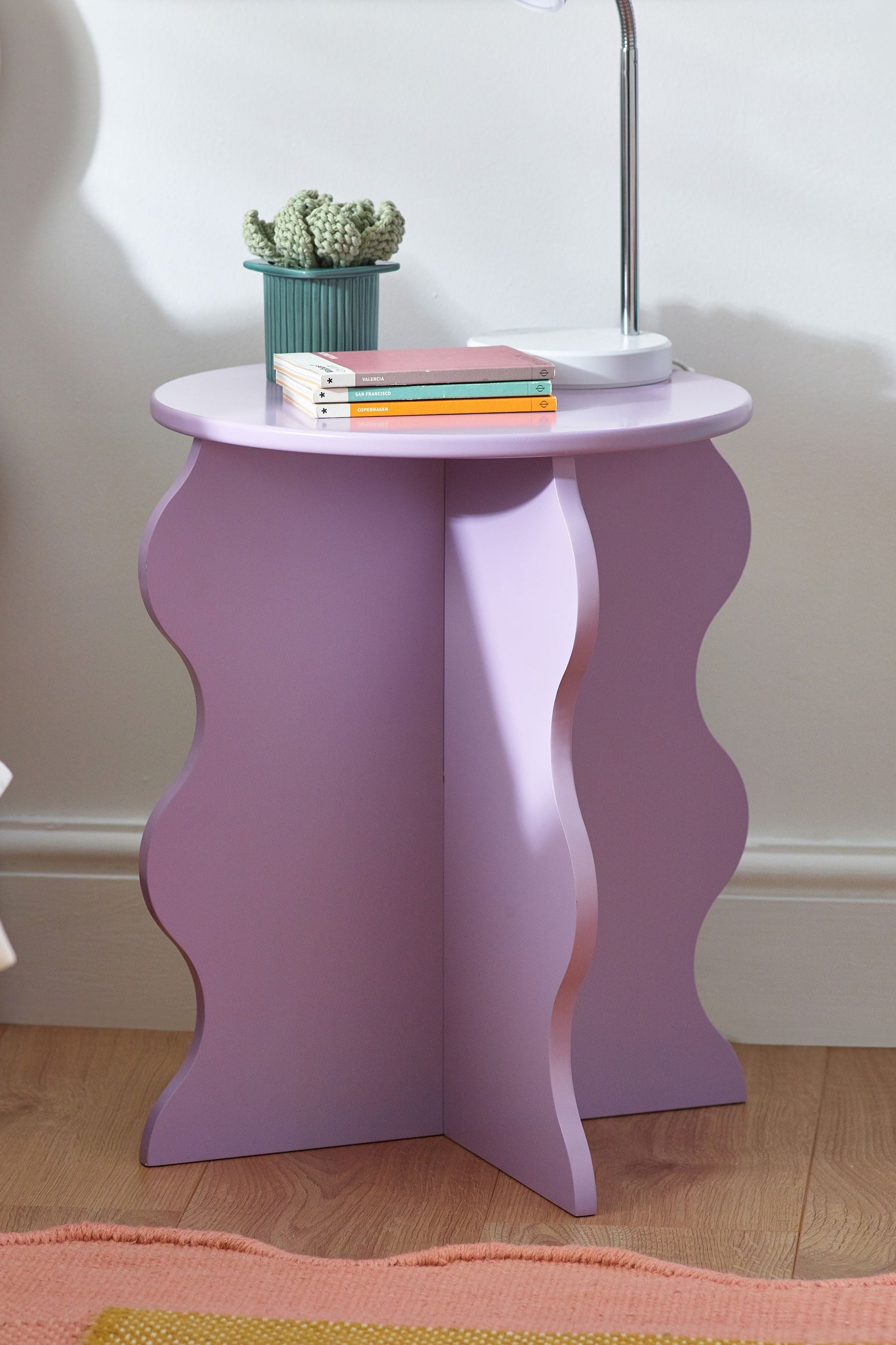 Lilac Wiggle Kids Bedside Table