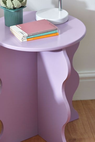 Lilac Wiggle Kids Bedside Table