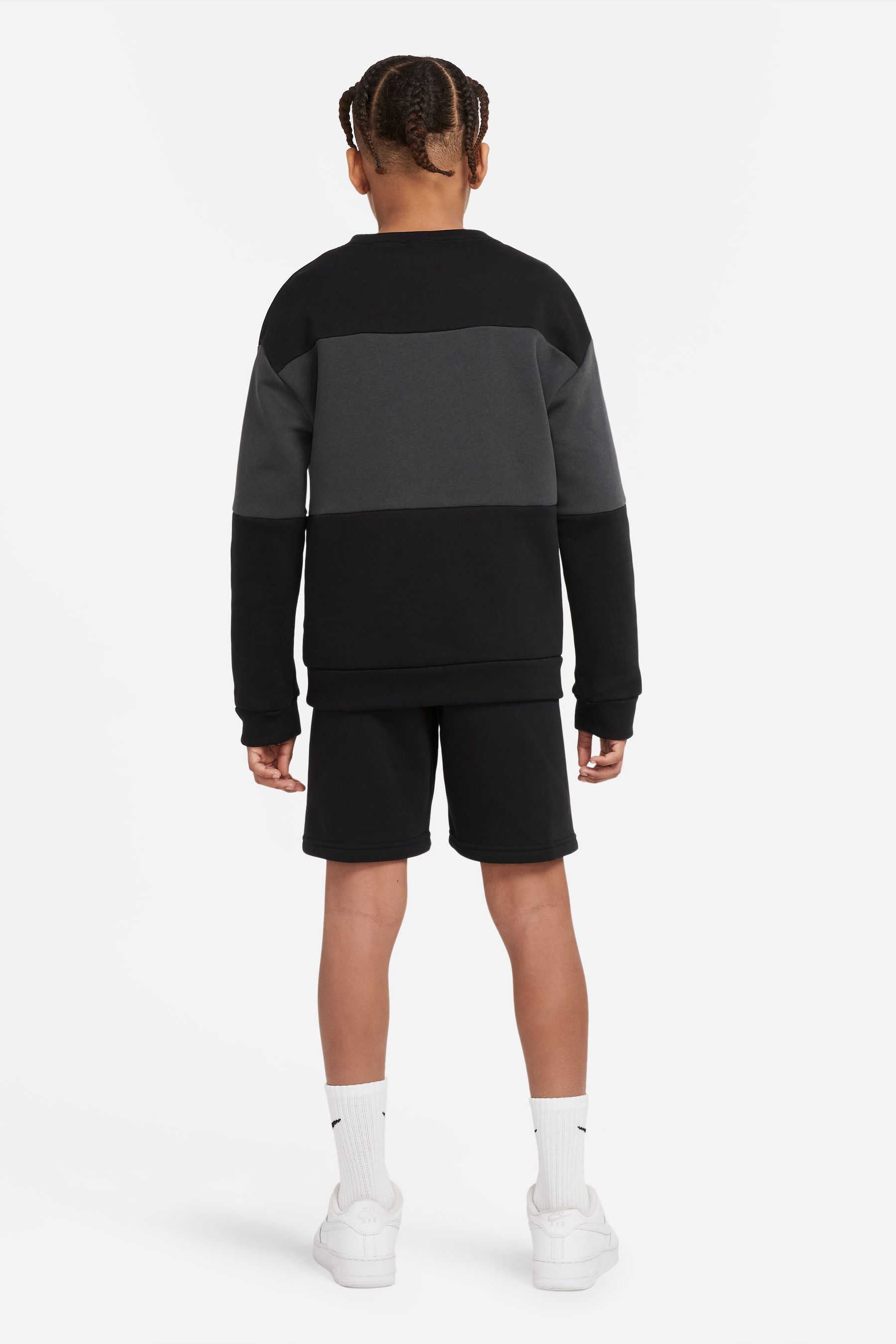 Buy Nike Black Sweatshirt And Shorts Set from the Next UK online shop